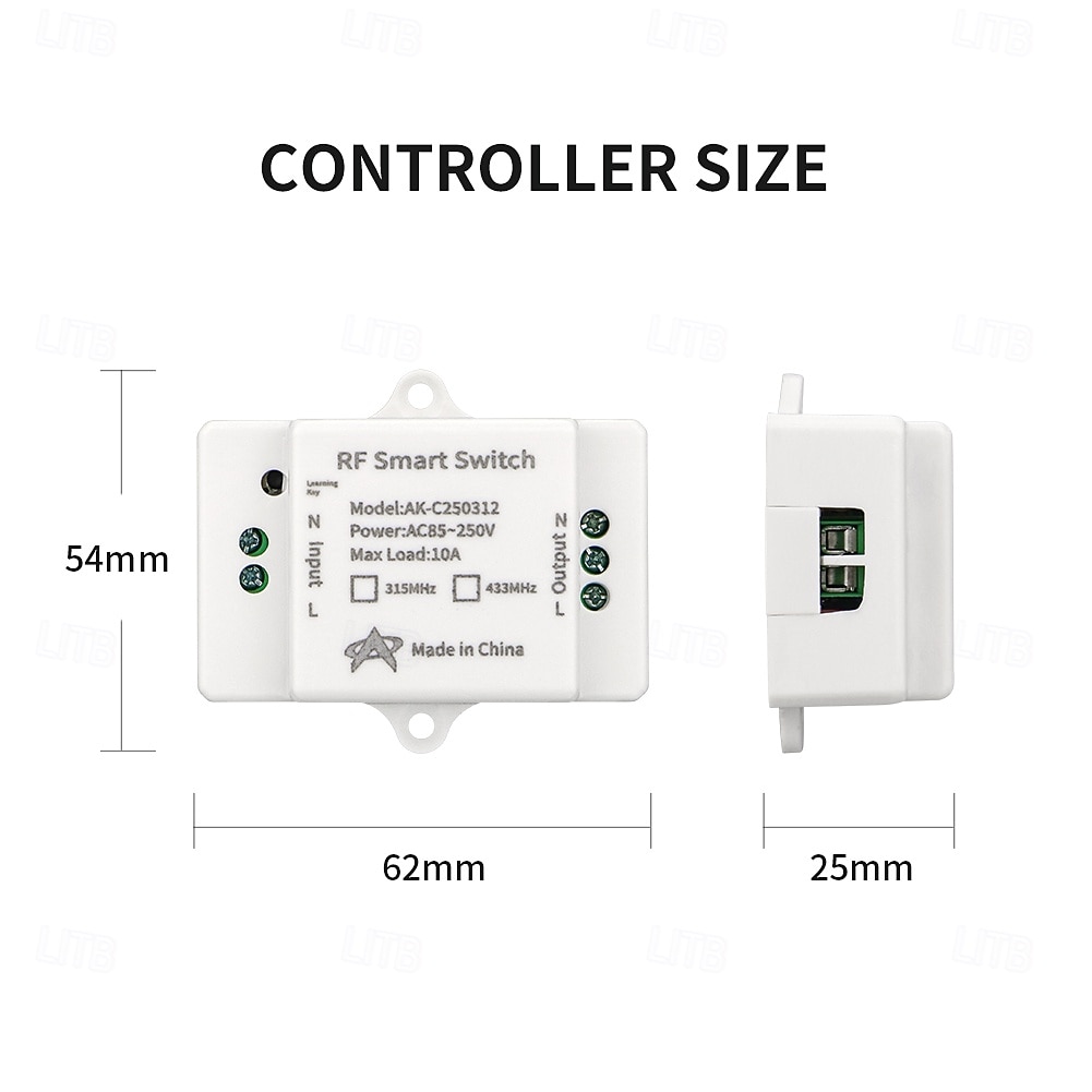 AC85V-250V 1CH Wireless Remote Control Switch AC220V Light Power ON OFF 433mhz 2026 - $19.99 –P8