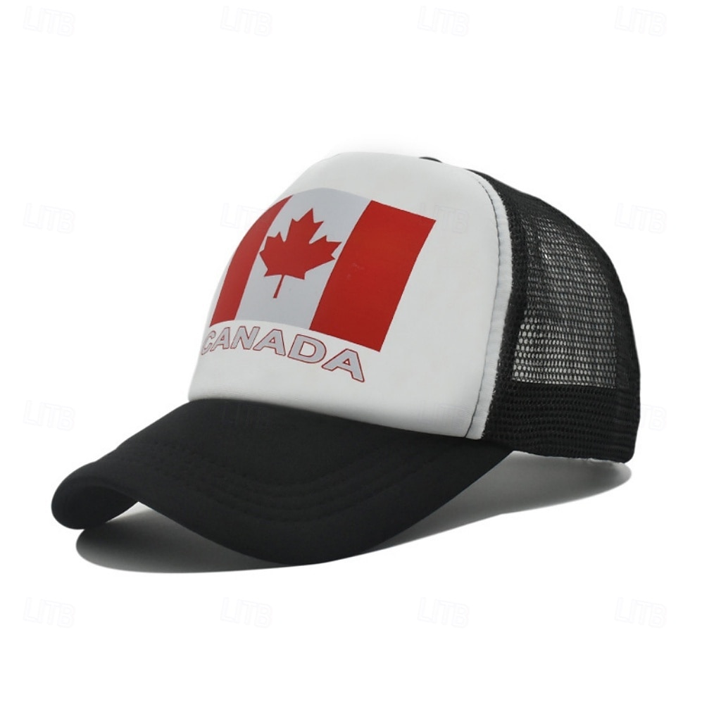 Per uomo Cappellino da Baseball Cappello da Sole Blu Nero Poliestere Patchwork Moda Streetwear Casual Casuale Quotidiano All'aperto Grafico Bandiera Protezione Solare Protezione solare Traspirabilità del 2026 a $4.49 –P1