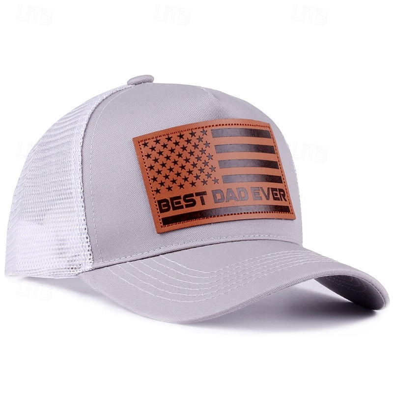 Patriotic Leather Patch Dad Hat Baseball Cap with American Flag, Trucker Style Dad Cap for Men Women, 4th of July Independence Day, 250th Anniversary, Memorial Day Patriotic Hat 2026 - $16.99 –P3