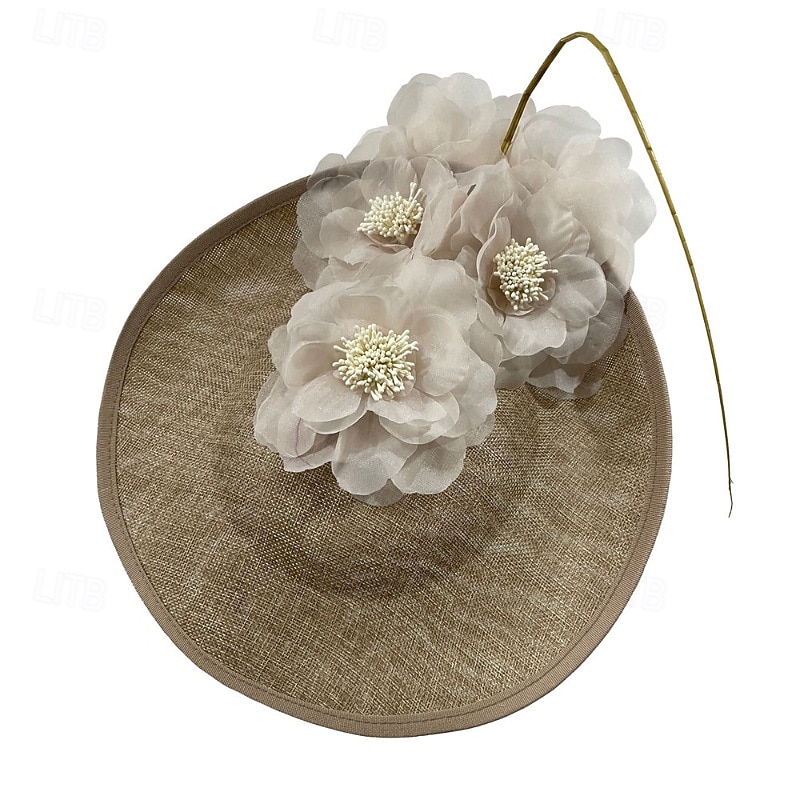 Fascinators Tejido Boda Cumpleaños Elegante Retro Con Flor Tul Celada Sombreros 2026 - $28.99 –P9