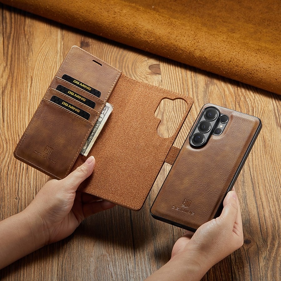 Phone Case For Samsung Galaxy S26 S26 Plus S26 Ultra Flip Cover Full Body Protective Retro Genuine Leather 2026 - $22.99 –P14