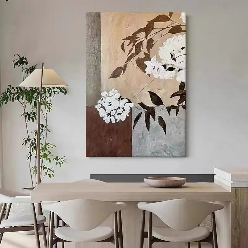 Handmade Oil Painting Canvas Wall Art Decoration Wabi Sabi Style Modern Decorative Painting Simple Floral Texture for Home Decor Rolled Frameless Unstretched Hanging Mural Painting 2026 - $55.99 –P7