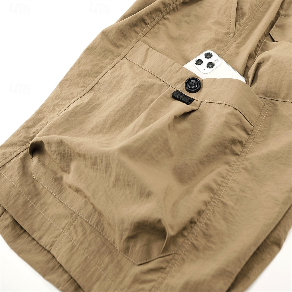 Hombre Activo Pantalón Corto Cargo Pantalón corto Pantalones cortos casuales Pantalón corto deportivo Bolsillo Cintura elástica Puro Plano Un Color Secado rápido Deportes Longitud de la rodilla 2026 - $35.99 –P10