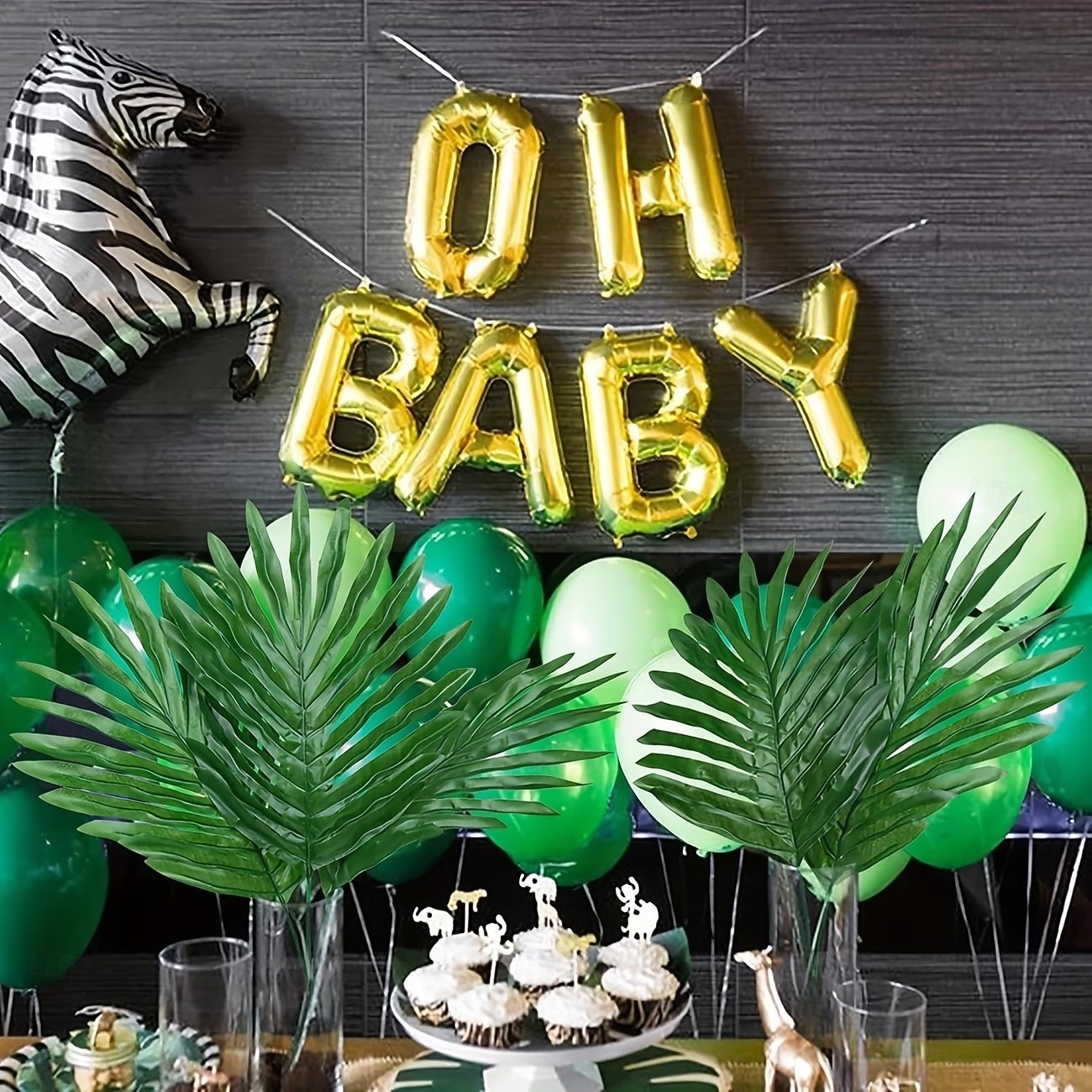 12/24 τεμάχια τεχνητά τροπικά φύλλα φοίνικα με μίσχους, υψηλής ποιότητας, ανθεκτικά στο ξεθώριασμα τεχνητά φυτά για διακόσμηση σπιτιού, διακοσμήσεις γάμου, είδη πάρτι Χαβάης, εορταστικές παρουσιάσεις, 2026 - $13.99 –P8