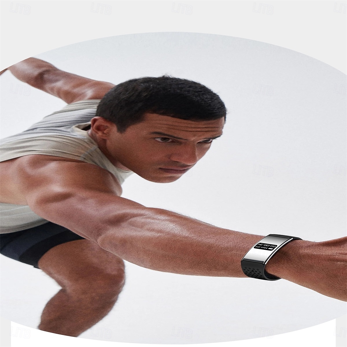 B8 Smart klocka 1.1 tum Smart armband Smartwatch Stegräknare Samtalspåminnelse Sleeptracker Kompatibel med Smartphone Dam Lång standby Vattentät IPX-8 46mm klockfodral 2026 - $56.99 –P10