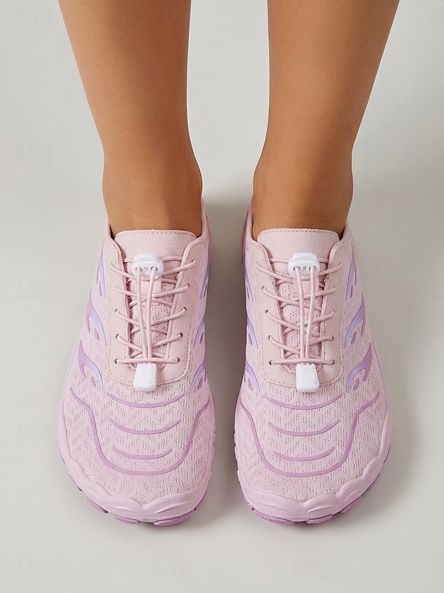 Zapatos acuáticos lila claro para mujer: zapatos acuáticos ligeros, sin cordones, tipo descalzo, de secado rápido, transpirables y antideslizantes para la playa, la piscina, el surf y los viajes. 2026 - $32.99 –P3