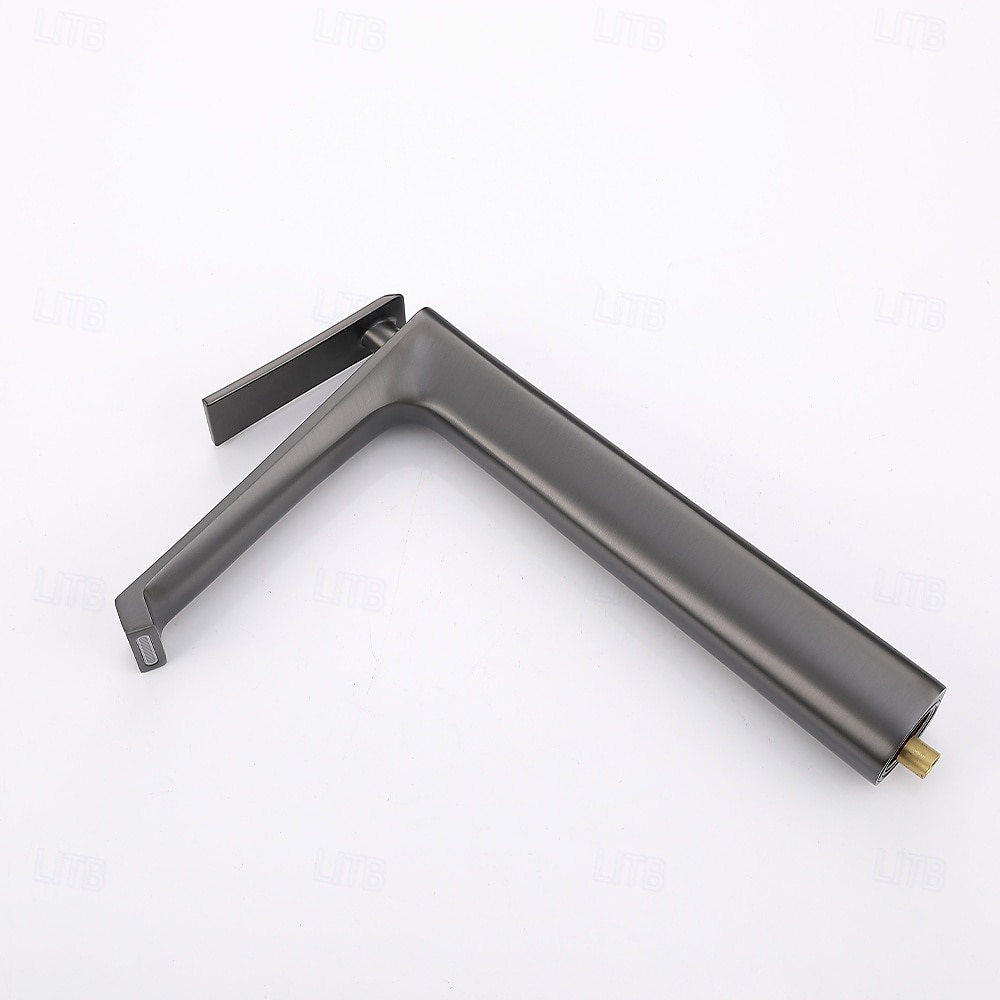 Rubinetto per lavabo da bagno - classico rubinetto da bagno monocomando a foro singolo galvanizzato color grigio gomma del 2026 a $234.79 –P12