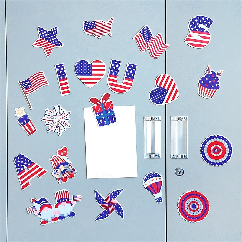 Набор магнитов на холодильник ко Дню независимости, персонализированные мягкие магниты, праздничные декоративные магниты, украшения для дверных рамок автомобилей и вечеринок. 2026 - $12.99 –P3