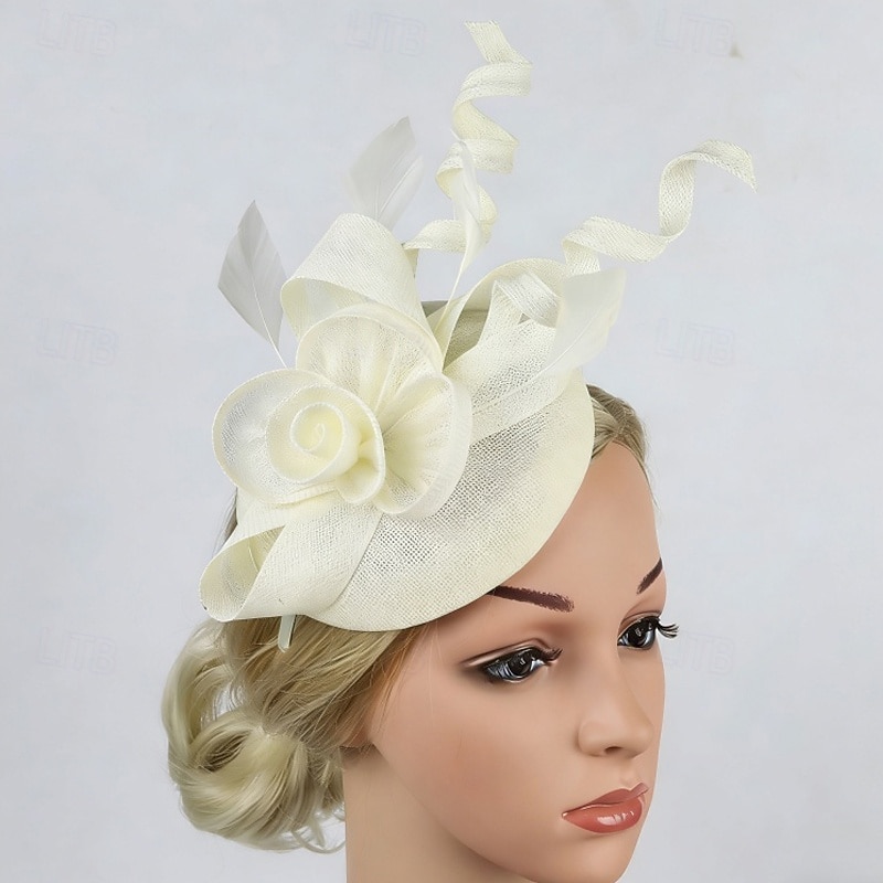 Fascinators Flax Wedding Birthday Vintage Cute With Tulle Headpiece Headwear 2026 - $22.99 –P4