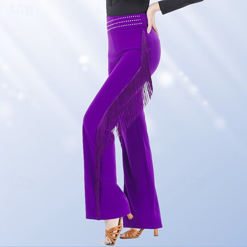 dambyxor med vida ben och strassfransar 2026 - $56.99 –P4