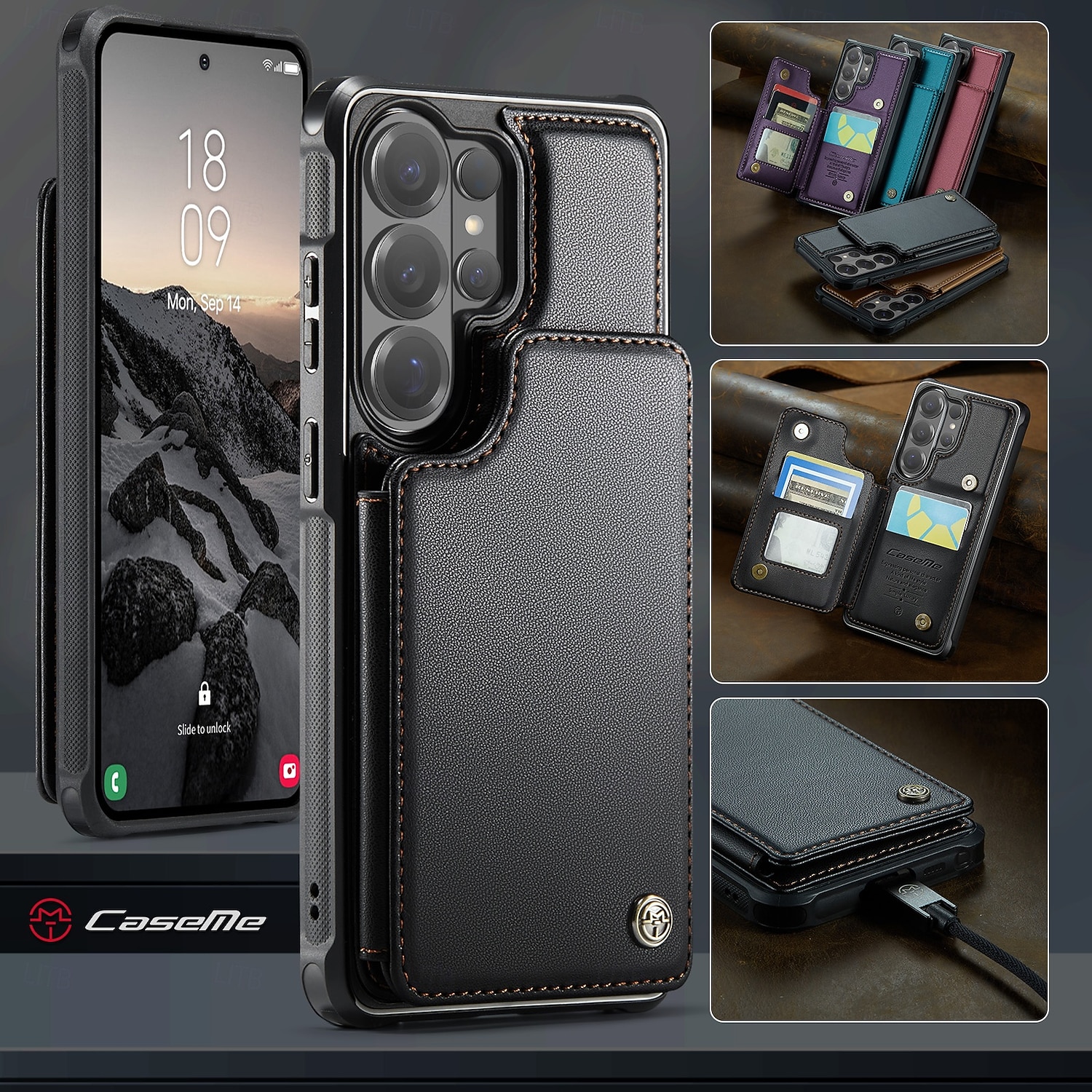 Phone Case For Samsung Galaxy S26 S26 Ultra Plus Wallet Case Flip Cover with Stand Holder Card Slot Shockproof Retro TPU PU Leather 2026 - $17.99 –P11