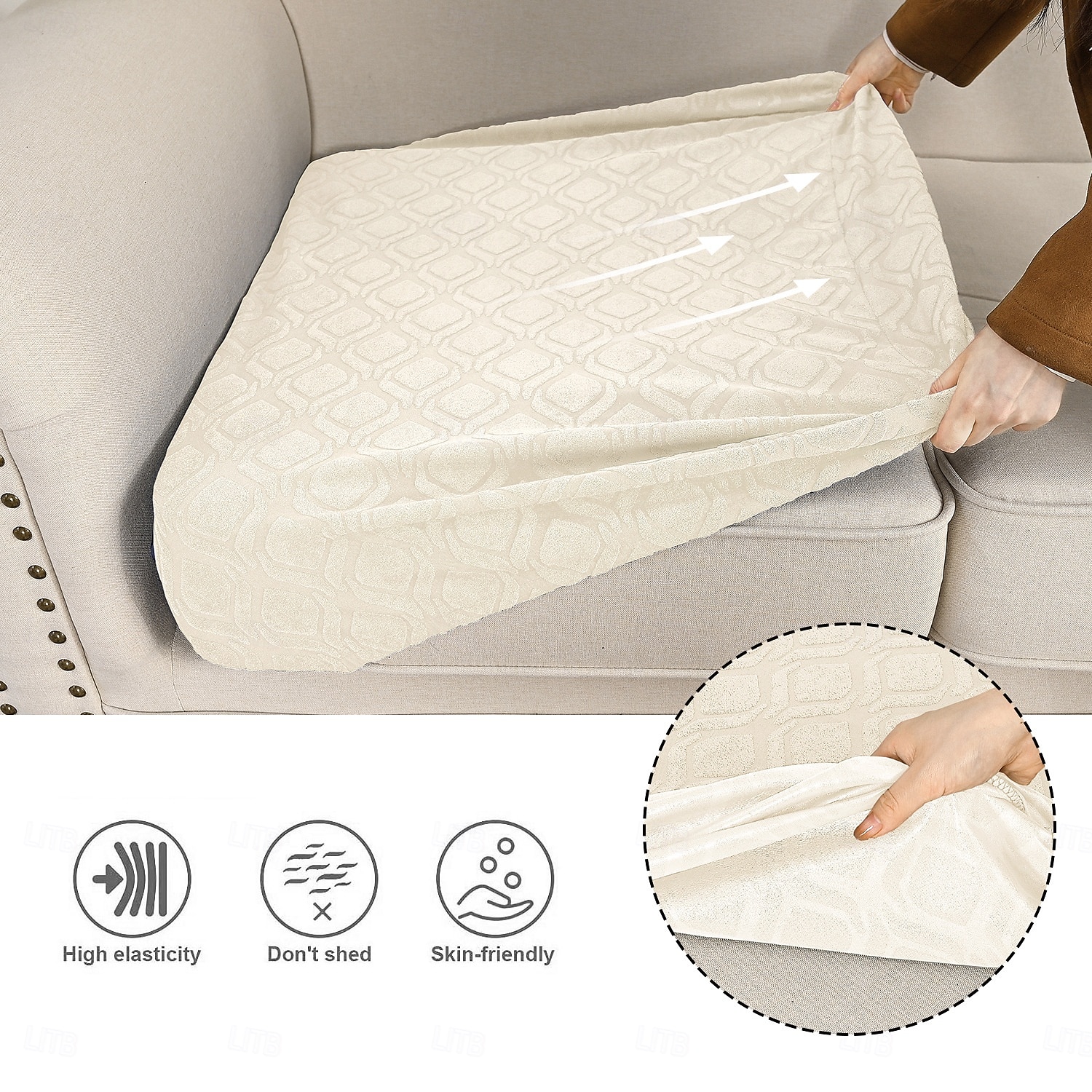 wasserdichte Terrassen-Sofakissenhülle, wetterfester Sofasitzschutz, tier- und kratzfester Möbelbezug 2026 - $23.99 –P3