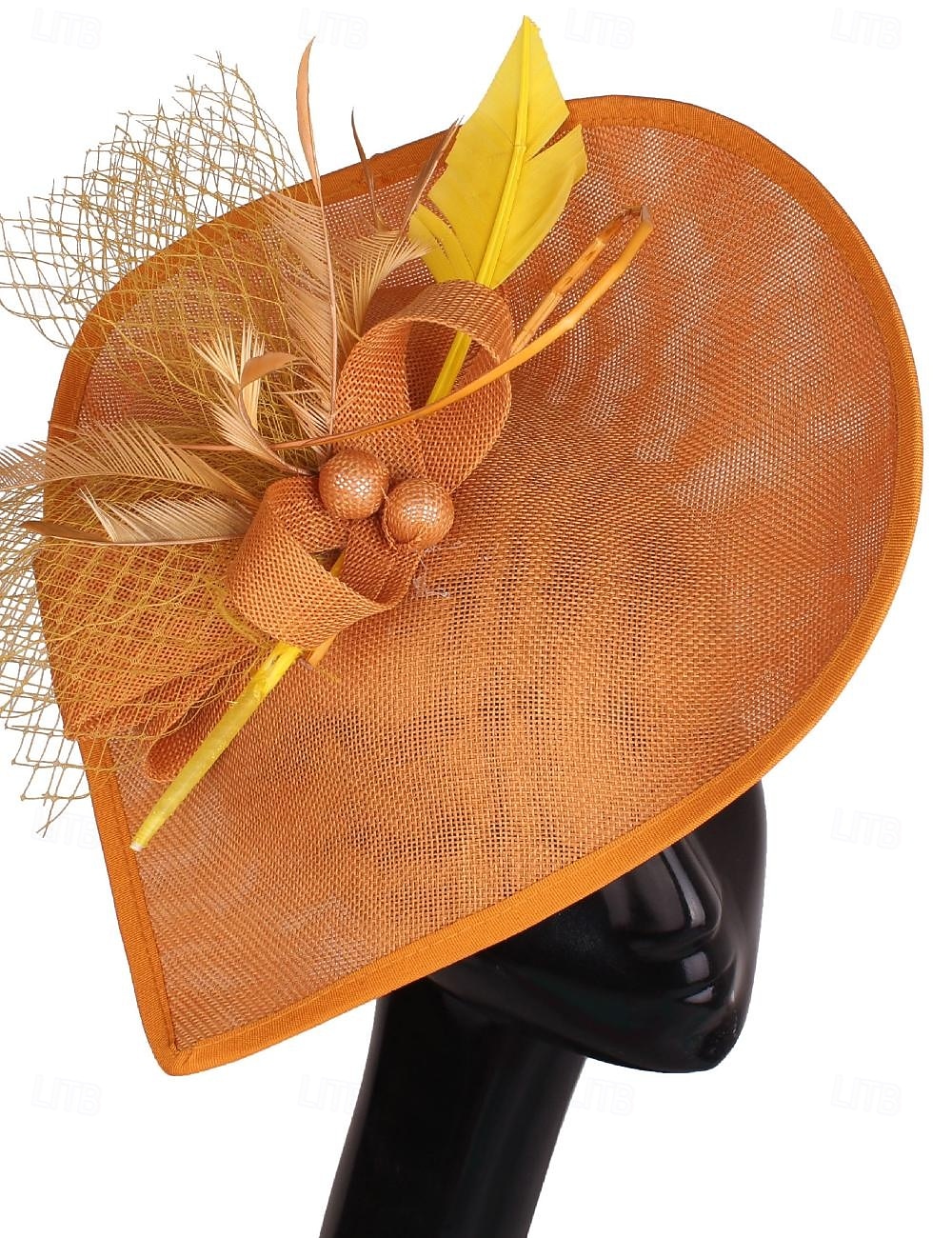 Fascinators Polyester Wedding Birthday Vintage Cute Retro With Feather Headpiece Headwear 2026 - $28.99 –P19