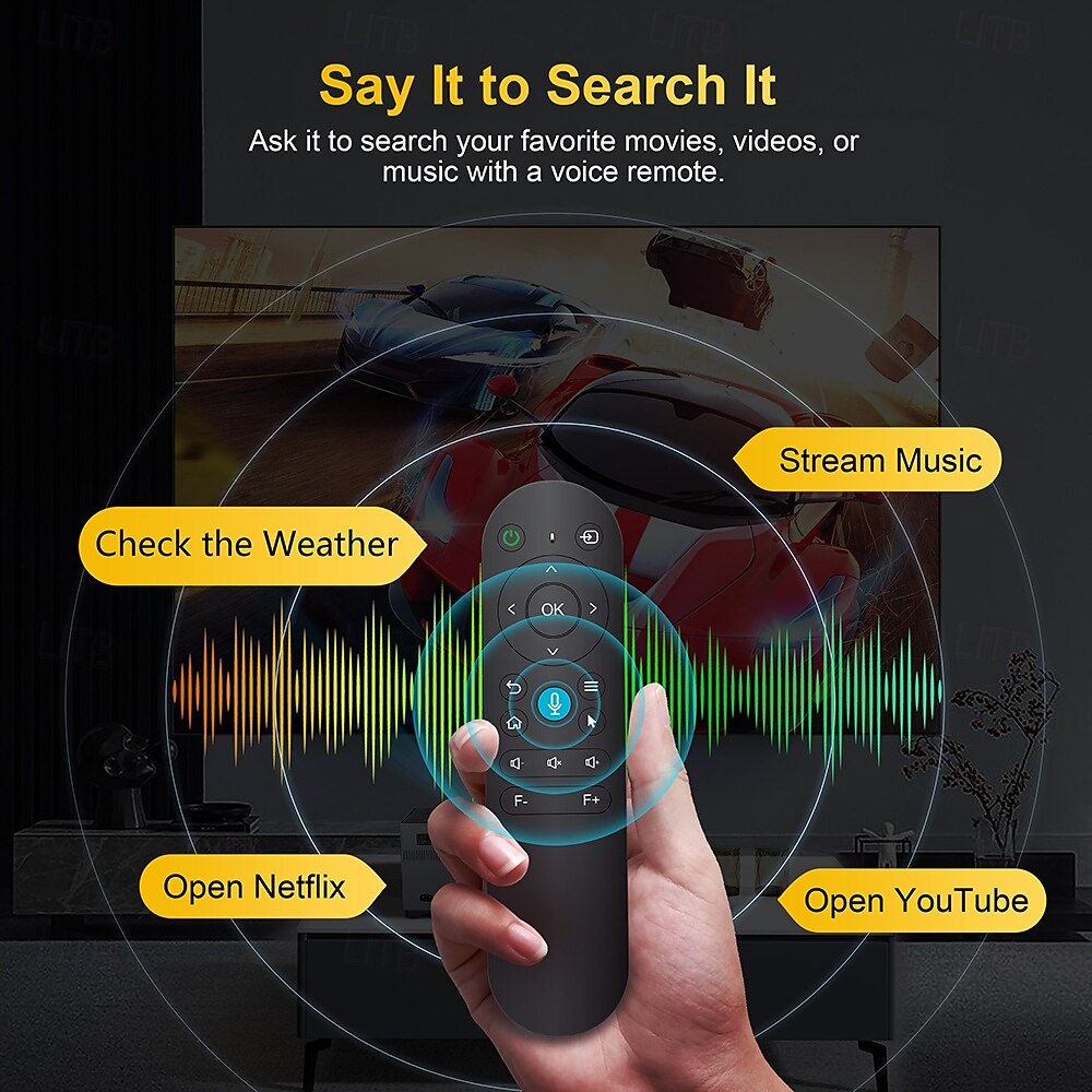 Přenosný mini chytrý projektor s Wi-Fi a Bluetooth, 2 GB + 16 GB Android, 720p LCD displej s podporou 4K/8K, hlasové dálkové ovládání domácího kina pro hraní her a filmů, dárek pro fotbalové fanoušky 2026 - $188.99 –P9