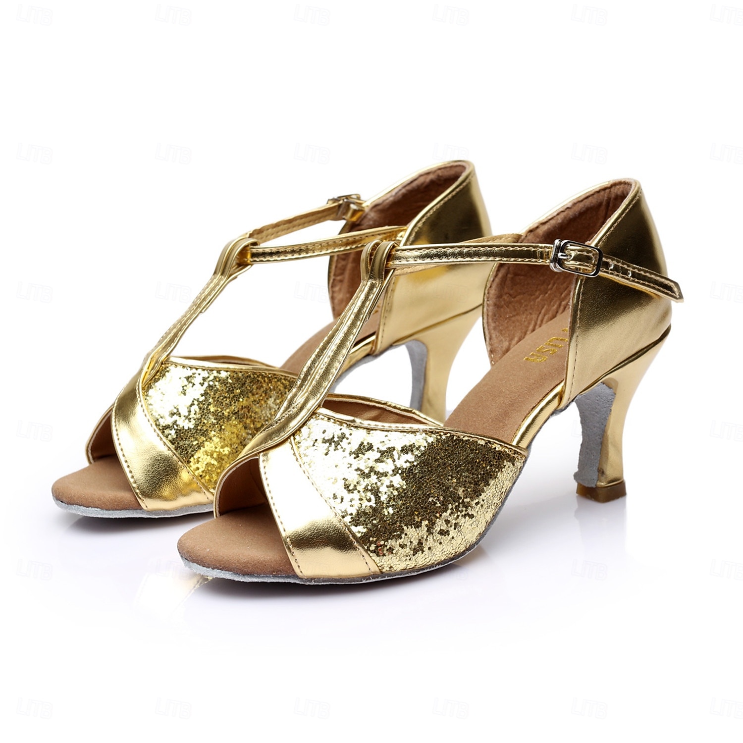 Chaussures de danse latine noires pour femmes - talon moyen, bride en T, pour la danse de salon, la salsa, le tango et l'entraînement &chaussures de performance de 2026 ? $26.99 –P1