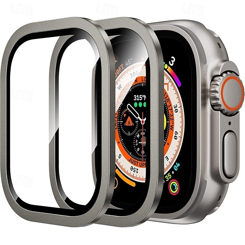 [Paquete de 4] Reloj Protector de pantalla Compatible con Apple Watch Ultra 49mm Cobertura máxima sensible al tacto Alta definición clara Vidrio Templado Accesorios Reloj 2026 - $17.99 –P5