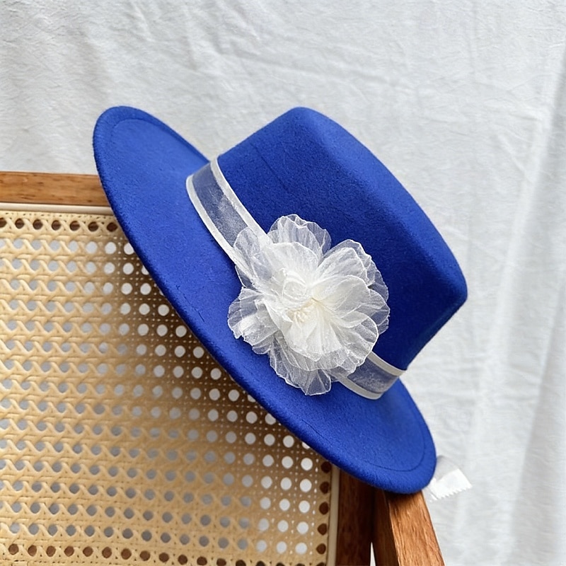 Hatter polyester Bryllup Bursdag Årgang søt stil Med Kronblader Hodeplagg Hodeplagg 2026 - $17.49 –P7