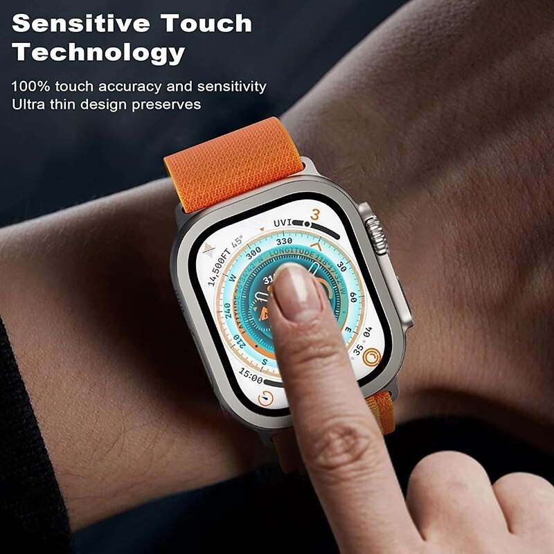 [4 пакета] Часы Защитная плёнка для экрана Совместим с Apple Watch Ultra 49mm Максимальное покрытие Сенсорный чувствительный HD Очистить Закаленное стекло Аксессуары для часов 2026 - $17.99 –P2