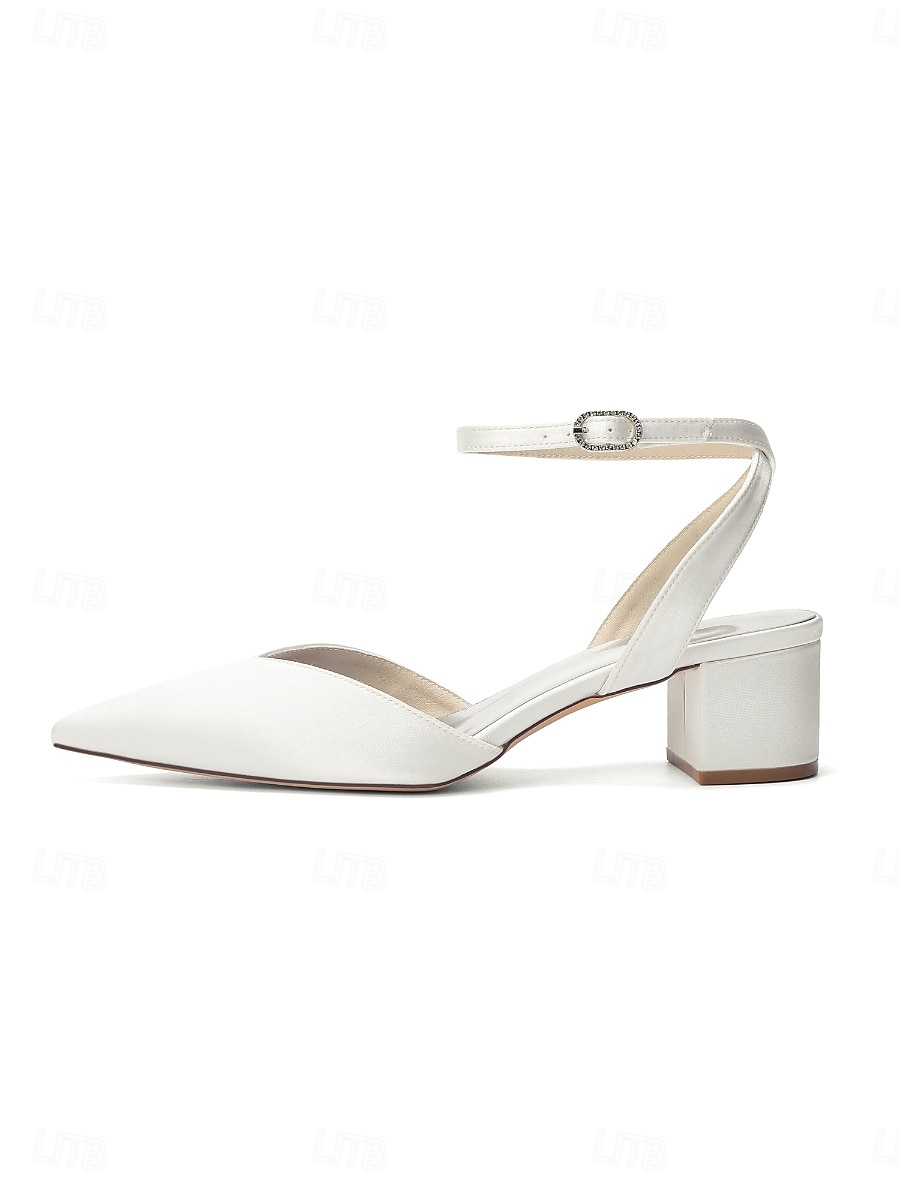 Zapatos de tacón ancho rosa para mujer con tira trasera y correa en el tobillo, elegantes zapatos para la madre de la novia para bodas en jardines, cómodos zapatos de vestir de tacón bajo para 2026 - $59.99 –P5