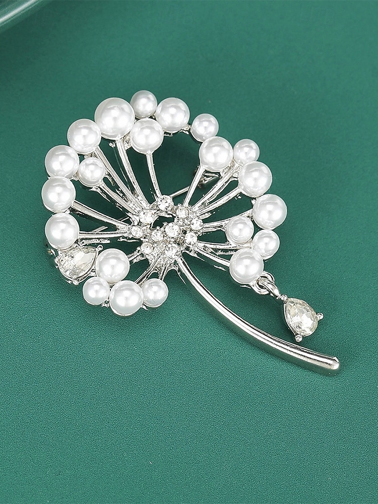 Naisten voikukasta tehty helmikorvakoru, kulta- ja hopeanväriset, elegantti ja tyylikäs, täydellinen häihin, juhliin ja toimistokäyttöön 2026 - $11.99 –P10