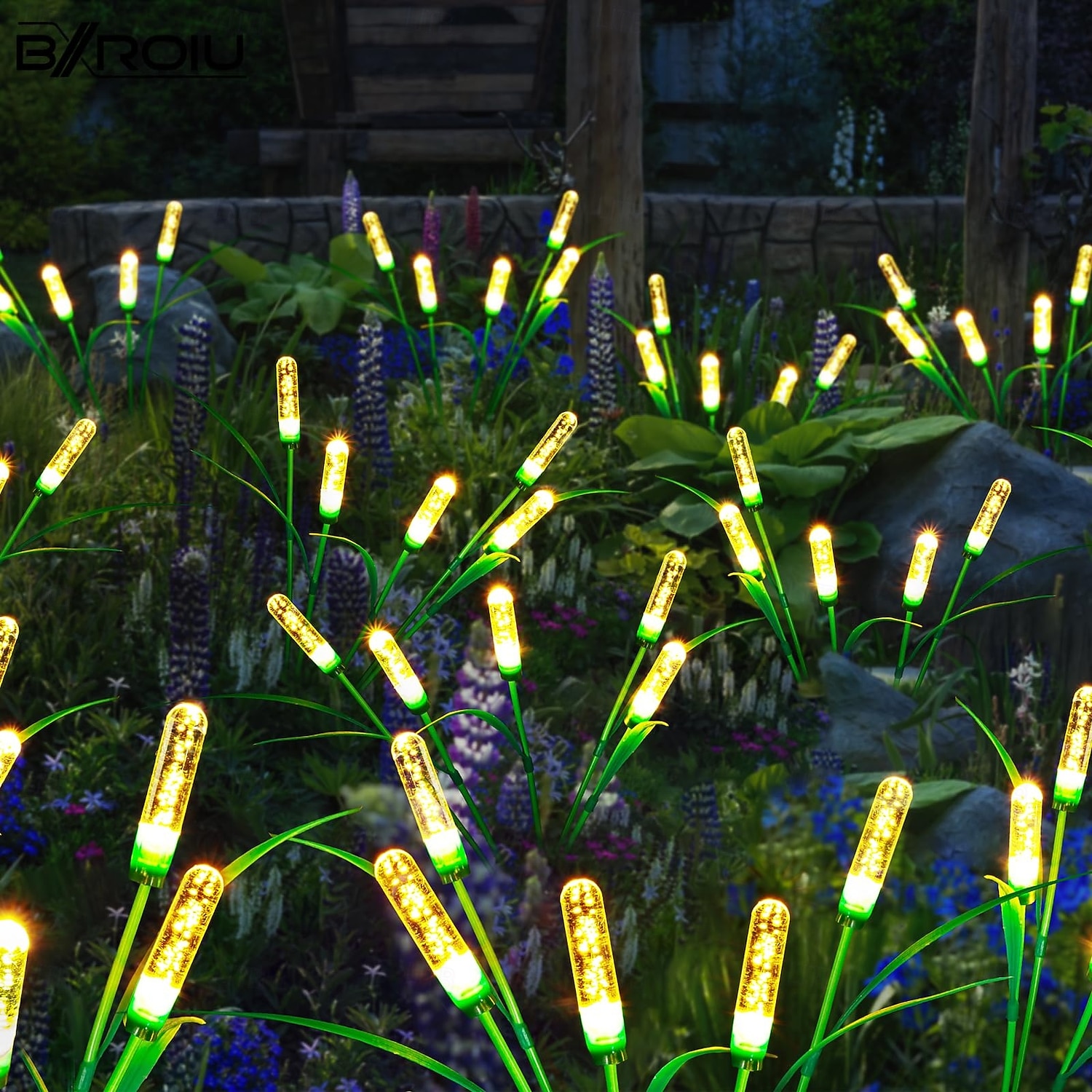 2 luces solares de exterior con forma de estaca de burbujas de 10 cabezas, impermeables, con LED oscilantes para jardín, patio, césped, camino, villa, fiesta, cumpleaños, vacaciones e iluminación de 2026 - $23.99 –P7