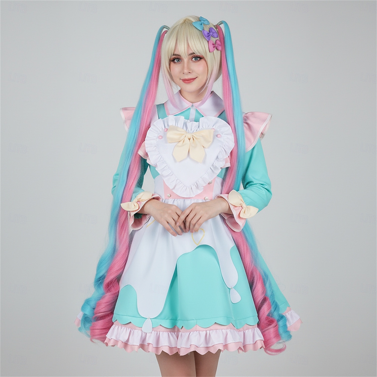 Ternos de Empregadas Anime Vestidos Roupa Baile de Máscara Trajes de cosplay Dia Das Bruxas Anime Expo Perucas Ocasiões Especiais Para Mulheres Adulto de 2026 por $100.99 –P1
