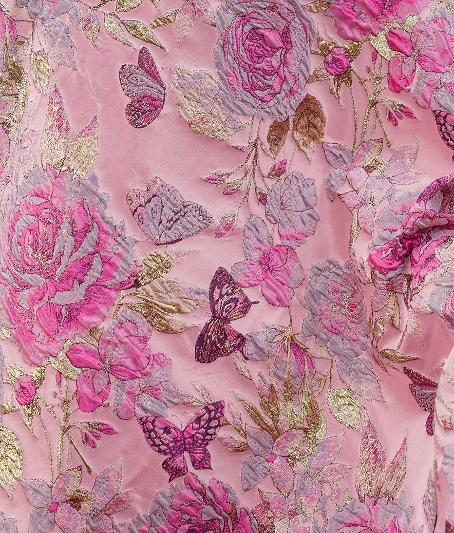 Linea ad A Lunghezza alla caviglia Lunghezza Tè Abito Formale Abiti da Cocktail Elegante Manica Corta Scollo a V Matrimonio Formale Jacquard con Pieghe del 2026 a $164.69 –P2