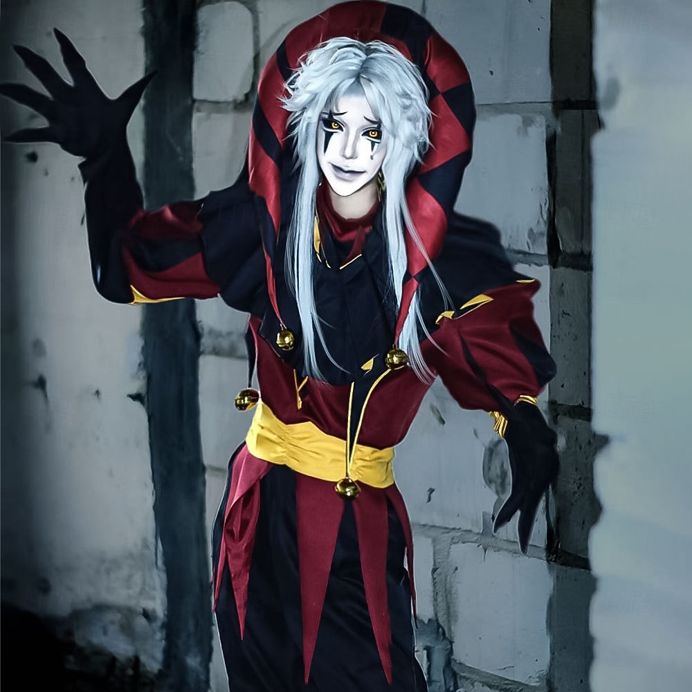 fantasia de circo para cosplay, fantasias de videogame, fantasias de Halloween, baile de máscaras, Comic Con, Anime Expo, blusa, calça e luvas para adultos de 2026 por $179.99 –P4