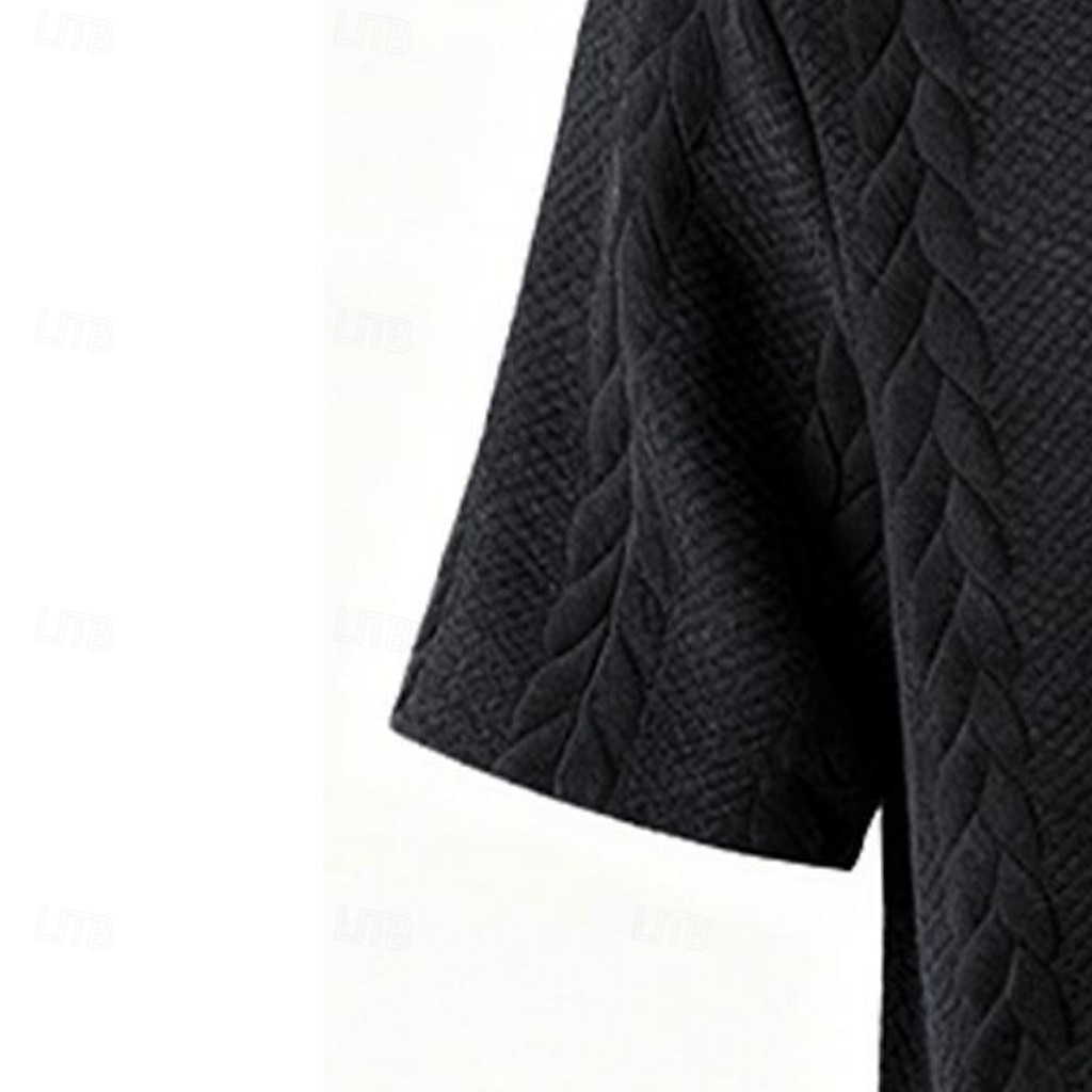 Homme Polo Polo à fermeture éclair Occasionnel Quotidien Zip quart Manche Courte Mode Uni Fermeture éclair Été Printemps Coupe régulière Noir Blanche Kaki Gris foncé Polo de 2026 ? $24.99 –P18
