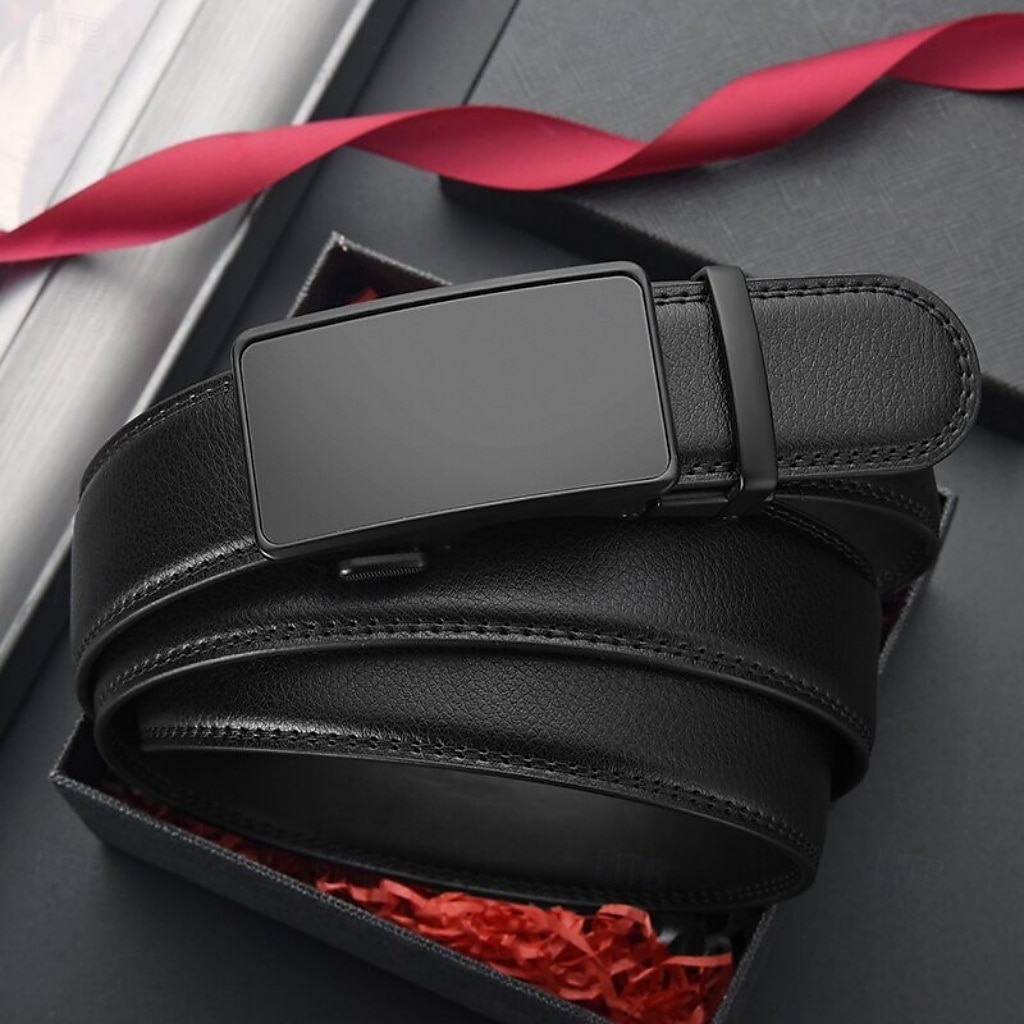 Herren Gürtel Automatische Schnalle Leder Chrom Streetwear Zeitgenössisch Freizeit Einfach A01 A02 Lässig Täglich Geschäft Formell Taillengürtel 2026 - $14.99 –P2