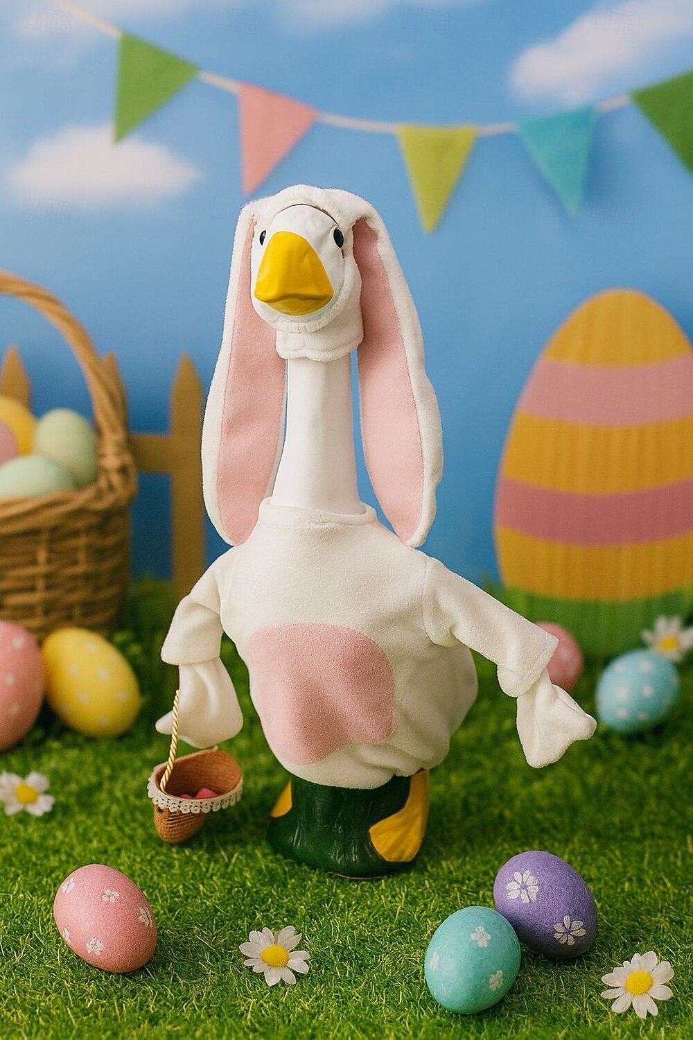 Easter Porch Goose Outfit, Goose Clothes for 23-25" Concrete Garden Goose Statue, Spring Summer Outdoor Yard Decor Accessories, Outfit Only, Goose Not Included 2026 - $21.99 –P3