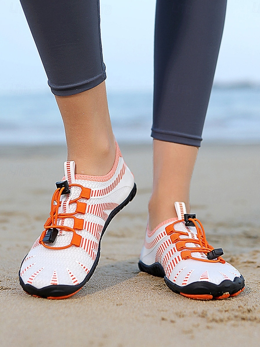 Schnelltrocknende Wasserschuhe für Damen – leichte, atmungsaktive Aqua-Strandschuhe mit verstellbarer elastischer Schnürung und rutschfester Sohle, barfußähnlicher Outdoor-Stil für Strand, Surfen, 2026 - $32.99 –P6