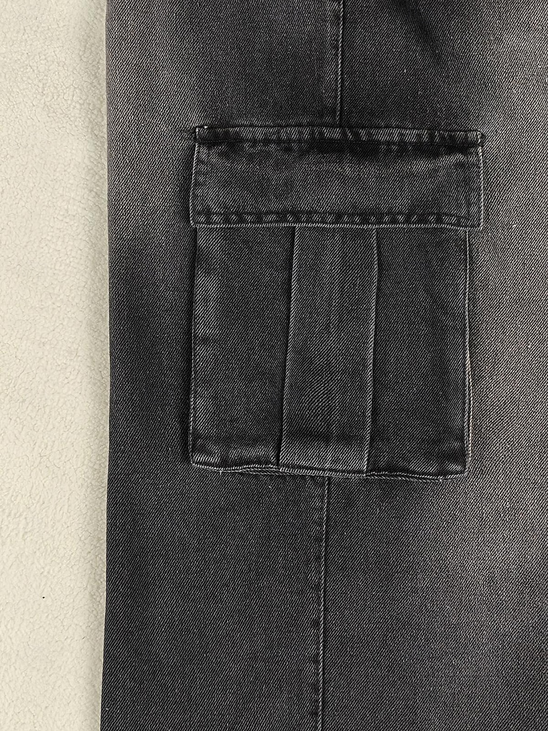 Herr Militärbyxor Långbyxor Casual byxor Syratvättade byxor Flera fickor Rakt ben Slät Komfort Fullängd Ledigt Dagligen Utomhus Mode Streetwear Blå Svart Microelastisk 2026 - $29.99 –P7