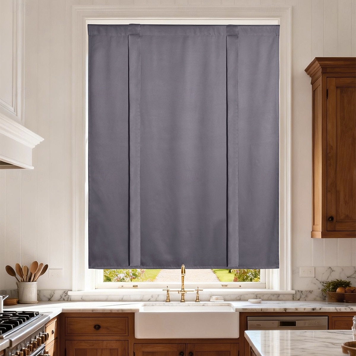 Cortinas blackout de cor sólida para café, cortinas curtas com amarração para cozinha, painéis blackout para janelas pequenas, banheiro e cozinha. de 2026 por AU $23.23 –P8
