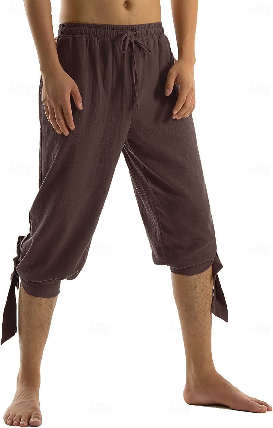Vintage Medieval Renascentista Calças Calção Calça Pirata Pirata Viking Cruzado Ranger Fantasia Homens Pirata Fantasia Calças Verão de 2026 por $28.99 –P15