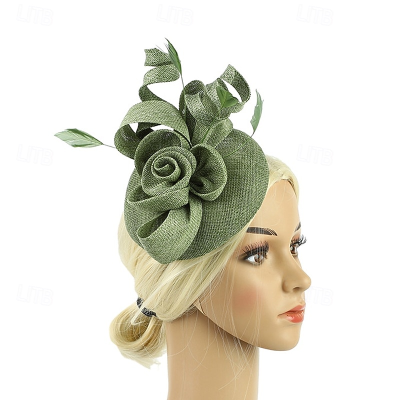 Fascinators Flax Wedding Birthday Elegant Vintage Cute With Floral Headpiece Headwear 2026 - $21.99 –P1