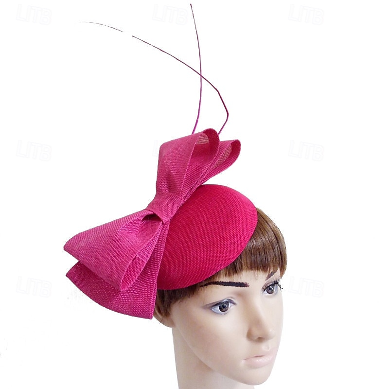 Fascinator Lino Matrimonio Elegante Vintage Carino Con Fiocco Copricapo Copricapo del 2026 a $34.99 –P12
