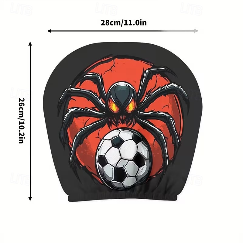 2 db rajzfilmfigura, focimeccs mintás fejtámla huzat autóba, belső dekoráció, rugalmas kialakítás, univerzális illeszkedés, alkalmas napi ingázásra és családi kirándulásokra, tökéletes szórakoztató 2026 - $8.99 –P24