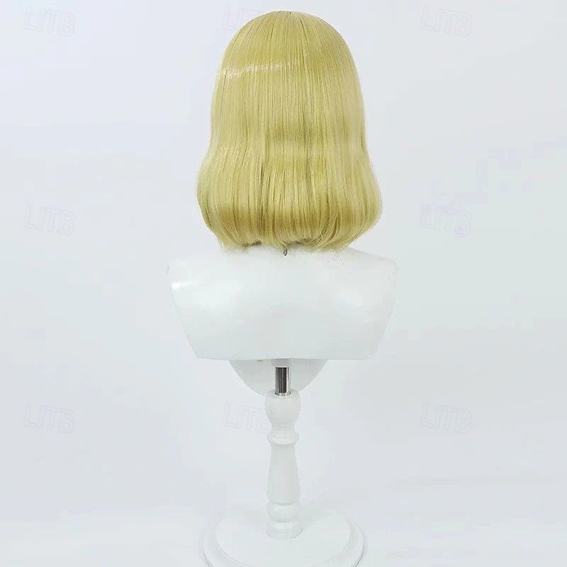 Perucă bob scurtă blondă cu breton, stil Ocean Adventurer, pentru petrecere cosplay 2026 - $24.99 –P4