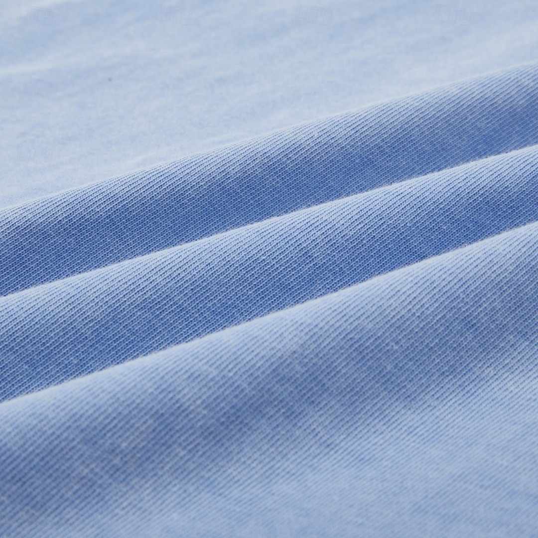 SoftFade™ Pánská Henley košile 100% bavlna košile s kyselinovým praním krátký rukáv jednobarevná retro vintage casual vintage styl ručně barvená bledá Henley casual léto jaro podzim fialová Henley 2026 - $31.99 –P6