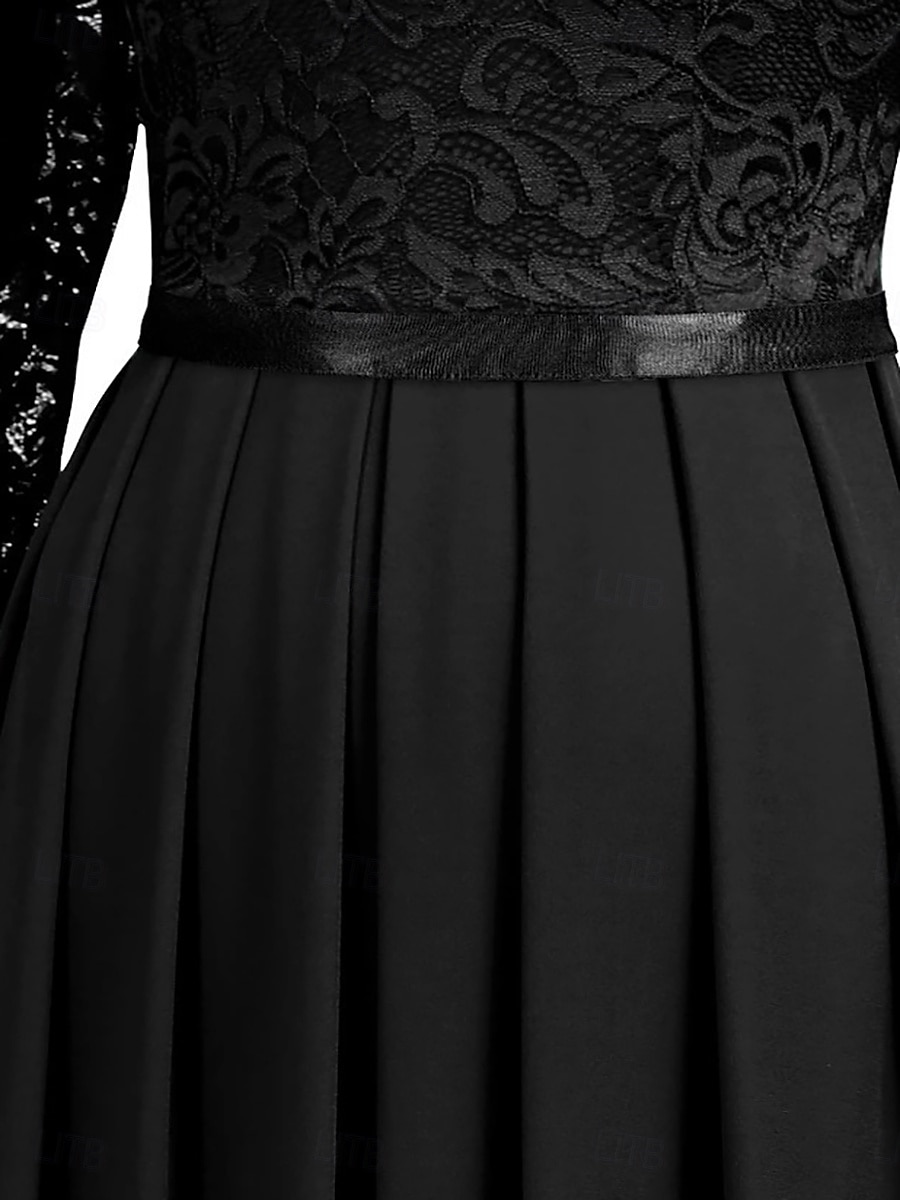 Damen Maxikleid Partykleid Cocktailkleid Elegant Mode Modern Abendgesellschaft Party Hochzeit Normale Passform Einfach Dreiviertelarm Rundhalsausschnitt Schwarz Wein Grün Dunkelblau Sommer Frühling 2026 - $35.99 –P8