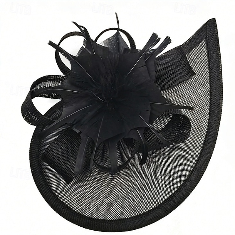 fascinators Linfrø Bryllup Bursdag Årgang søt stil Retro Rød Med Fjær Blomster Hodeplagg Hodeplagg 2026 - $17.49 –P10