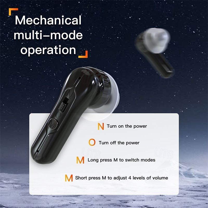 Hearing Aids, Rechargeable Hearing Aids for Seniors with Noise Cancelling, Hearing Amplifier for Adults Hearing Loss Device with LED Power Display, Digital Amplifier Into Ear No Squealing-Black 2026 - $95.99 –P3