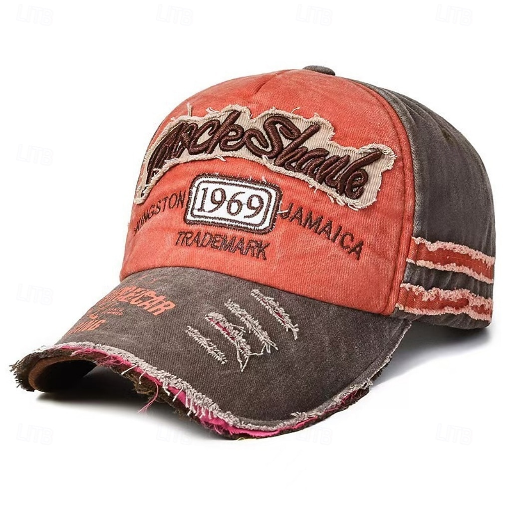 Herren Baseballkappe Sonnenhut Blau Schwarz Gepolsterten Stoff Patchwork Mode Streetwear Lässig Täglich Outdoor Urlaub Zitate & Sprüche Sonnenschutz Atmungsaktivität 2026 - $6.99 –P8