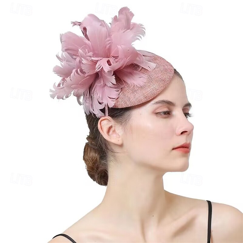 Fascinators Flax Wedding Birthday Elegant Vintage Cute With Feather Floral Headpiece Headwear 2026 - $28.99 –P1