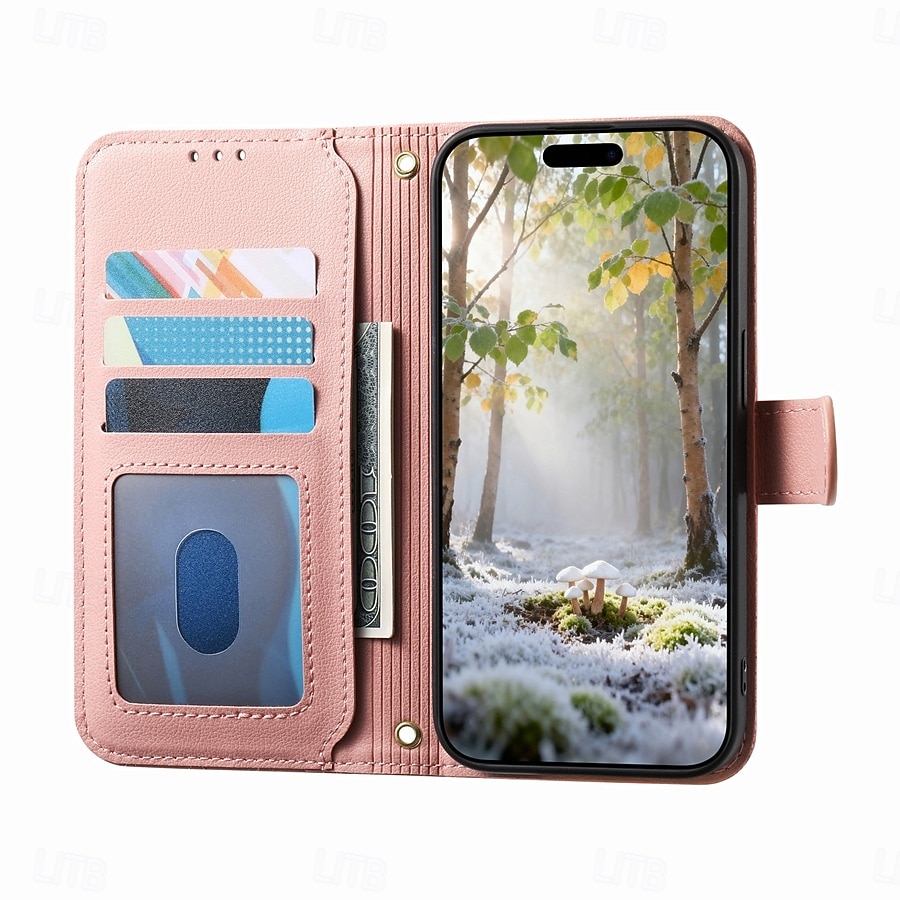 Phone Case For Samsung Galaxy S26 S26 Plus S26 Ultra Wallet Case Flip Cover Zipper with Wrist Strap Kickstand Retro TPU PU Leather 2026 - $19.99 –P5