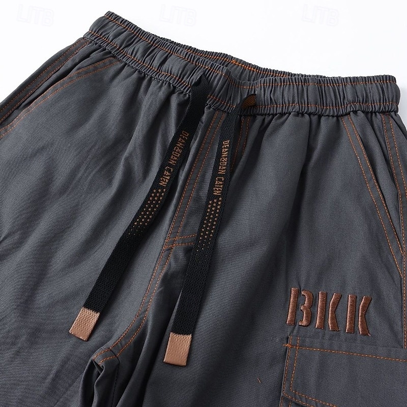 Homens Calças de carga Bermuda Cargo Calção Shorts casuais Bordado Bolsos Tecido Conforto Comprimento do joelho Casual Ao ar livre Streetwear Moda Roupa de rua Camuflagem cáqui Camuflagem - Verde de 2026 por $26.99 –P3