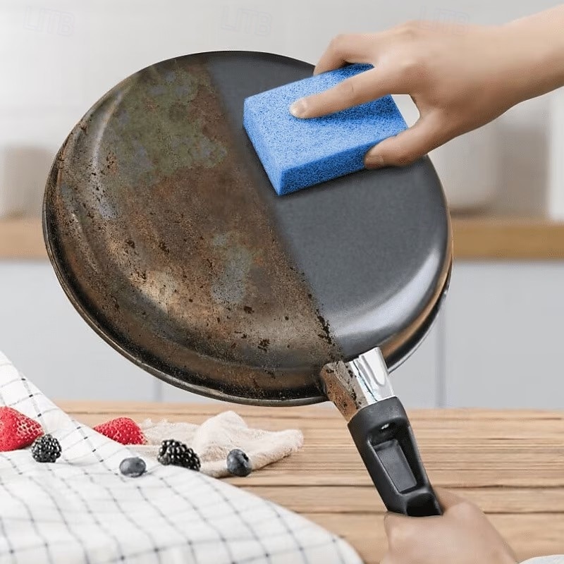 Набор из 8 прочных чистящих подушечек для барбекю - щетки без щетины для грилей, решеток для духовок и походной посуды - термостойкие щетки, устойчивые к царапинам, подходят для 2026 - $9.99 –P3