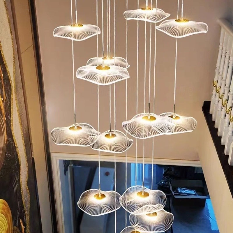 Moderne LED-Pendelleuchten aus Acryl, kompatibel mit Wohnzimmer, Esszimmer, Treppenhaus, Kronleuchter, Wohnaccessoires, Hängeleuchten, Pendelleuchten 2026 - $279.99 –P8