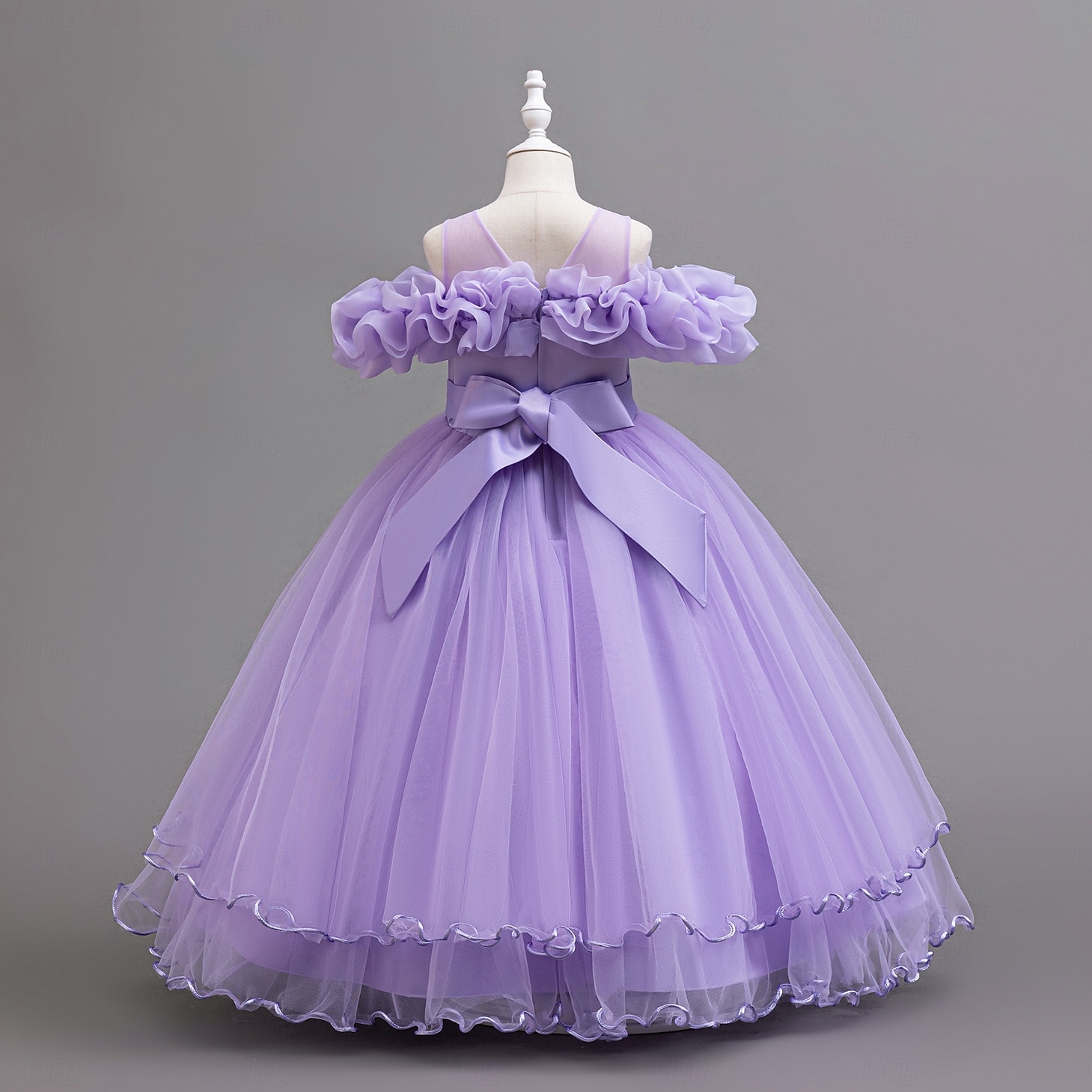 Kids Girls' Party Dress Solid Color Sleeveless Wedding Performance Elegant Fashion Sweet Cotton Blend Polyester Maxi Summer Spring Fall 4 years+ Purple 2026 - $51.99 –P2
